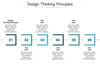 Design thinking principles ppt powerpoint presentation ideas show cpb