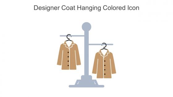 Designer Coat Hanging Colored Icon In Powerpoint Pptx Png And Editable Eps Format