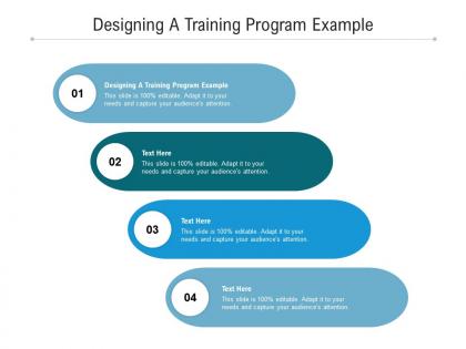 Designing a training program example ppt powerpoint presentation summary information cpb