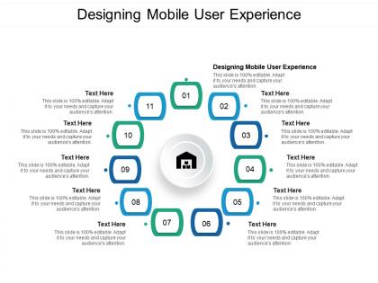 Designing mobile user experience ppt powerpoint presentation professional example introduction cpb
