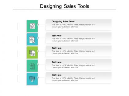Designing sales tools ppt powerpoint presentation ideas maker cpb