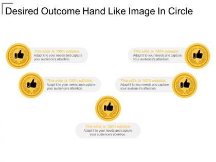Desired outcome hand like image in circle