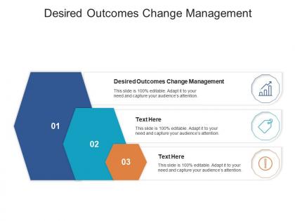 Desired outcomes change management ppt powerpoint presentation inspiration infographics cpb