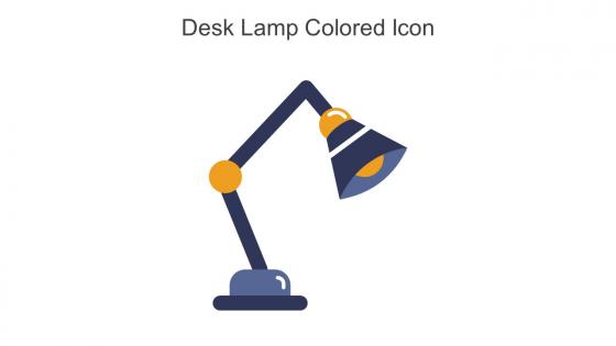 Desk Lamp Colored Icon In Powerpoint Pptx Png And Editable Eps Format