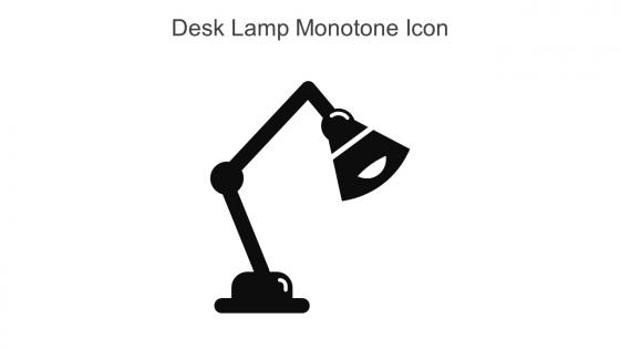 Desk Lamp Monotone Icon In Powerpoint Pptx Png And Editable Eps Format