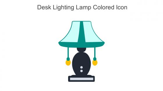 Desk Lighting Lamp Colored Icon In Powerpoint Pptx Png And Editable Eps Format