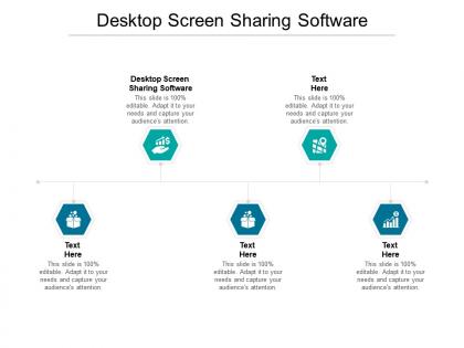 Desktop screen sharing software ppt powerpoint presentation infographic template portfolio cpb