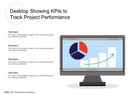 Desktop showing kpis to track project performance