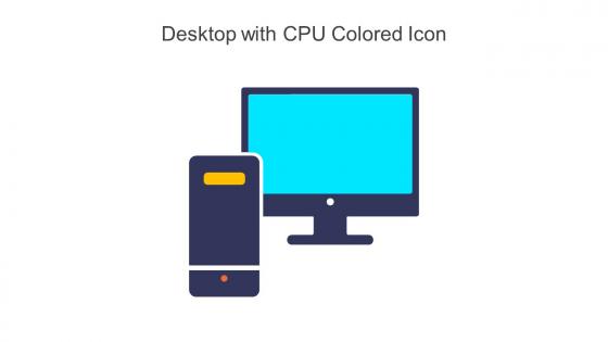Desktop With CPU Colored Icon