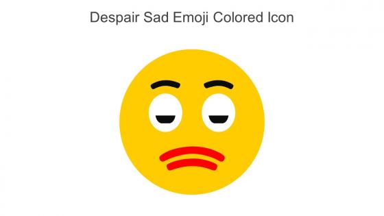 Despair Sad Emoji Colored Icon In Powerpoint Pptx Png And Editable Eps Format