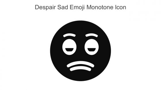 Despair Sad Emoji Monotone Icon In Powerpoint Pptx Png And Editable Eps Format