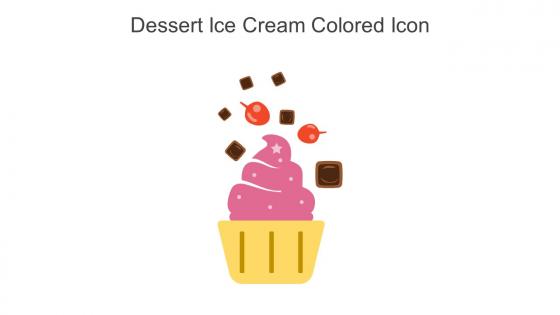 Dessert Ice Cream Colored Icon In Powerpoint Pptx Png And Editable Eps Format