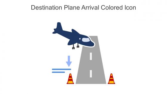 Destination Plane Arrival Colored Icon In Powerpoint Pptx Png And Editable Eps Format