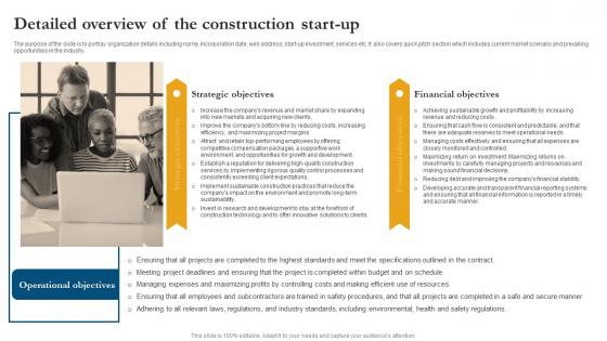 Detailed Overview Of The Construction Start Up Project Management Business Plan BP SS