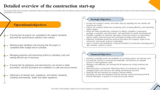 Detailed Overview Of The Engineering And Construction Business Plan BP SS