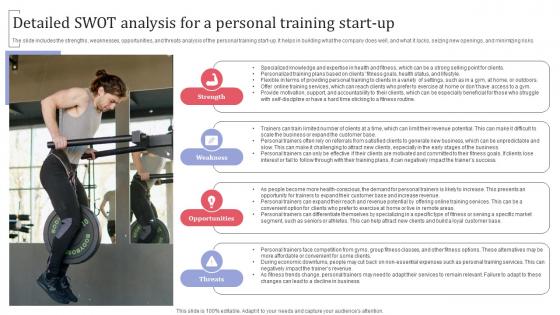 Detailed Swot Analysis For A Personal Training Start Up Group Fitness Training Business Plan BP SS