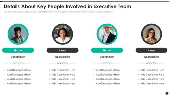 Details About Key People Involved In Executive Team Payment Processing Solution Provider