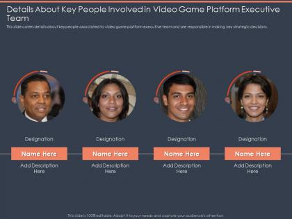 Details about key people involved in video game platform executive team