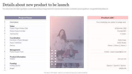Details About New Product To Be Launch New Product Introduction To Market Playbook