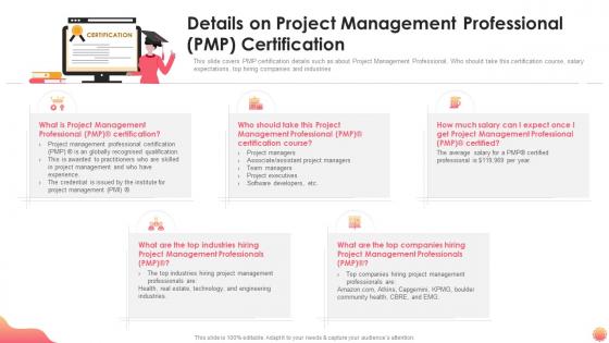 Details on project management professional pmp certification it certification collections