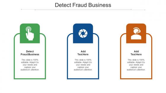 Detect Fraud Business Ppt Powerpoint Presentation Layouts Deck Cpb