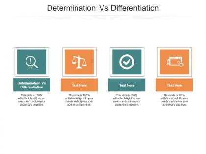 Determination vs differentiation ppt powerpoint presentation infographic template inspiration cpb