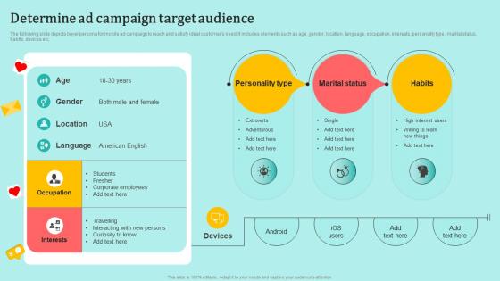 Determine Ad Campaign Target Audience Understanding Pros And Cons MKT SS V