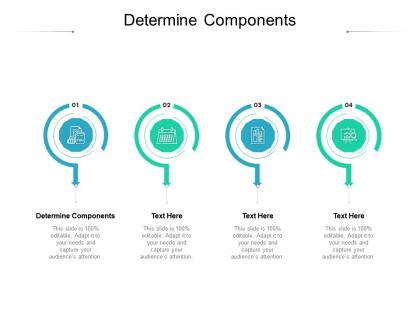Determine components ppt powerpoint presentation visual aids icon cpb