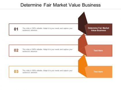 Determine fair market value business ppt powerpoint presentation slides template cpb