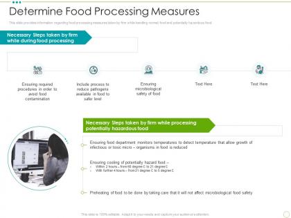 Determine food processing measures food safety excellence ppt topics