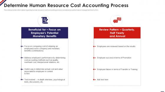 Determine Human Resource Cost Accounting Process Managing Staff Productivity