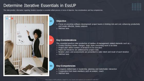 Determine Iterative Essentials In EssUP Critical Elements Of Essential Unified Process