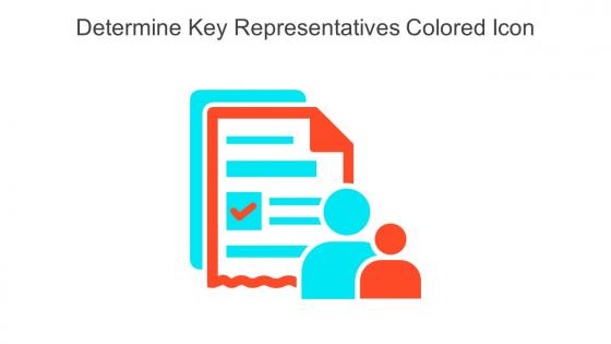 Determine Key Representatives Colored Icon In Powerpoint Pptx Png And Editable Eps Format
