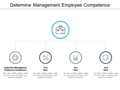 Determine management employee competence ppt powerpoint presentation ideas cpb