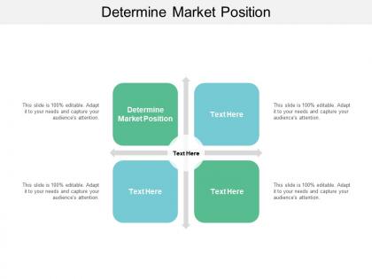 Determine market position ppt powerpoint presentation infographics template cpb