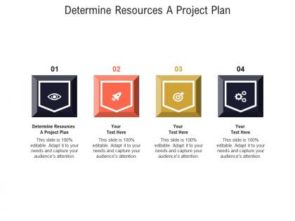Determine resources a project plan ppt powerpoint presentation inspiration backgrounds cpb