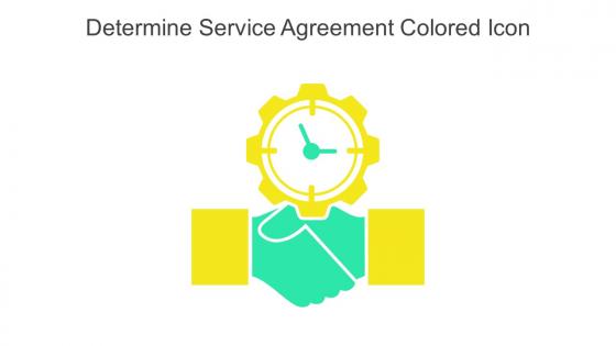Determine Service Agreement Colored Icon In Powerpoint Pptx Png And Editable Eps Format