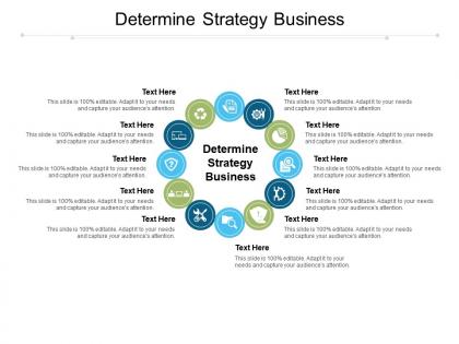 Determine strategy business ppt powerpoint presentation file visual aids cpb