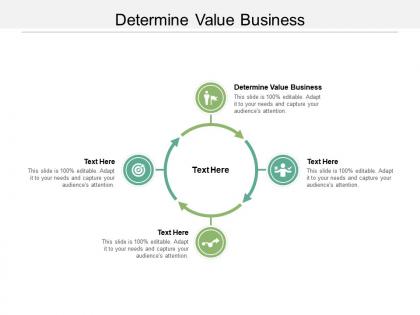 Determine value business ppt powerpoint presentation model graphics example cpb