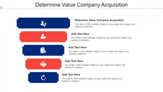 Determine Value Company Acquisition Ppt Powerpoint Presentation Images Cpb