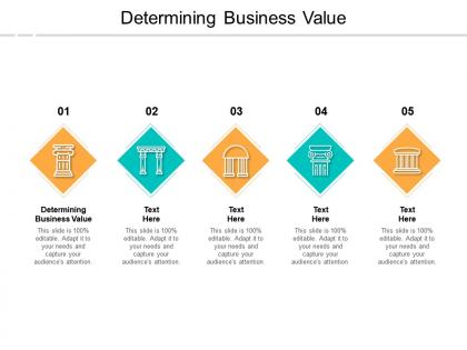 Determining business value ppt powerpoint presentation show example file cpb