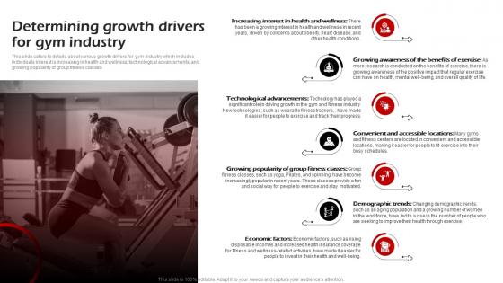 Determining Growth Drivers For Gym Industry Fitness Center Business Plan BP SS