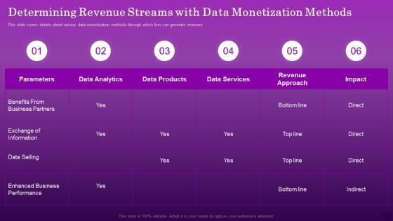 Determining Revenue Streams With Data Monetization Methods Ensuring Organizational Growth