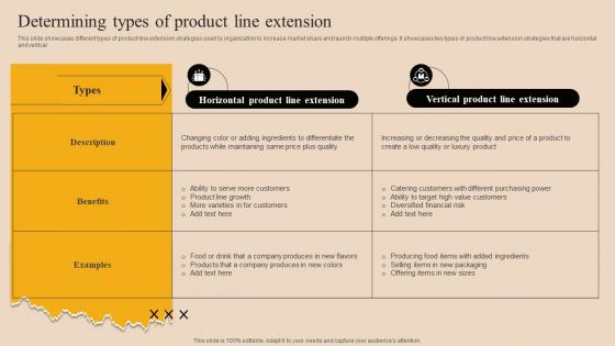 Determining Types Of Product Line Extension Market Branding Strategy For New Product Launch Mky SS