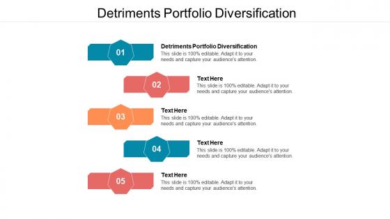 Detriments portfolio diversification ppt powerpoint presentation portfolio ideas cpb
