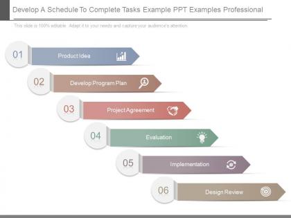 Develop a schedule to complete tasks example ppt examples professional