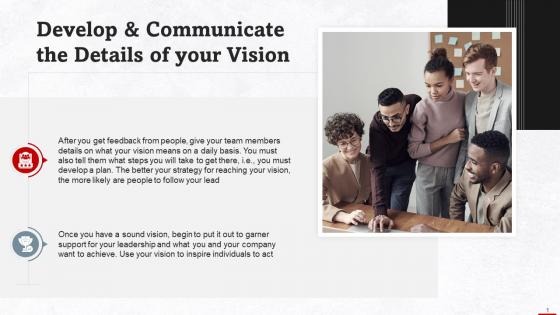 Develop And Communicate Vision As Strategic Leader Training Ppt