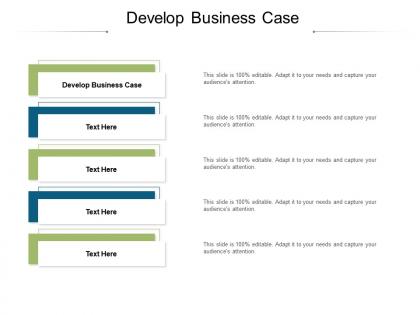 Develop business case ppt powerpoint presentation styles cpb