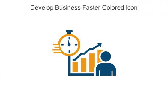 Develop Business Faster Colored Icon In Powerpoint Pptx Png And Editable Eps Format