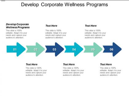 Develop corporate wellness programs ppt powerpoint presentation file outfit cpb